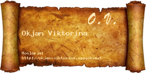 Okjan Viktorina névjegykártya